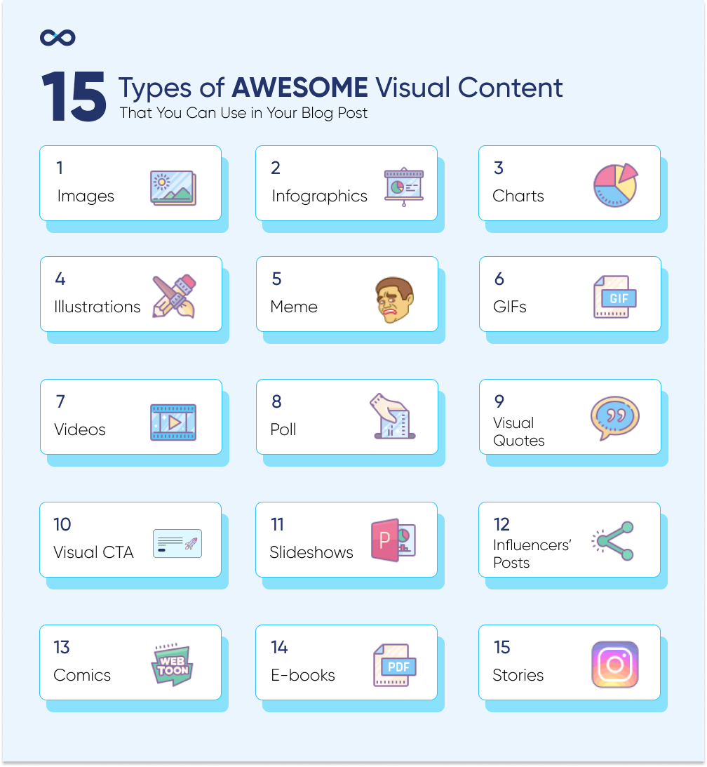 15 types of awesome visual content