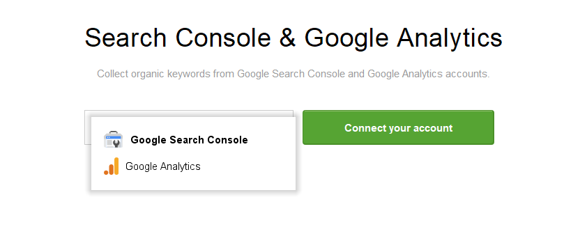 connect google search console and google analytics in rank tracker