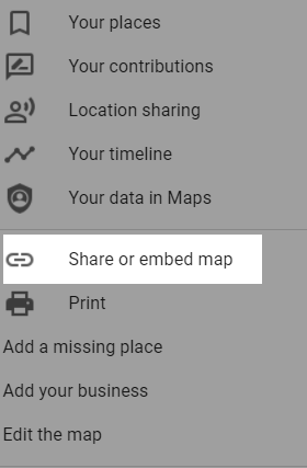 embed google map on website