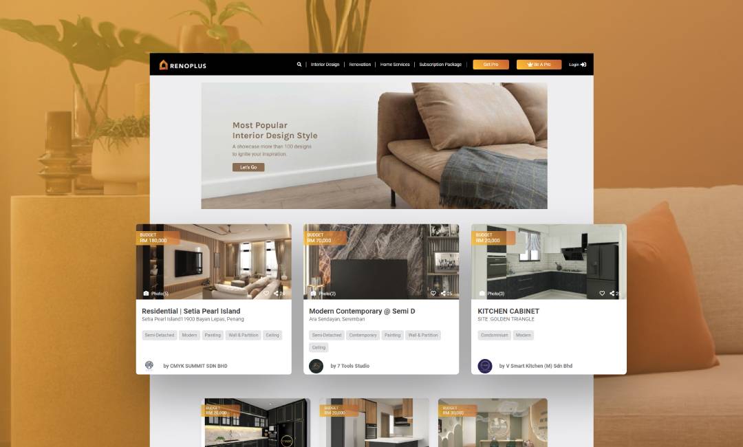 Web Design in Malaysia done for Renoplus