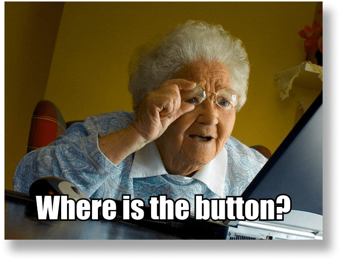 grandma finds button meme
