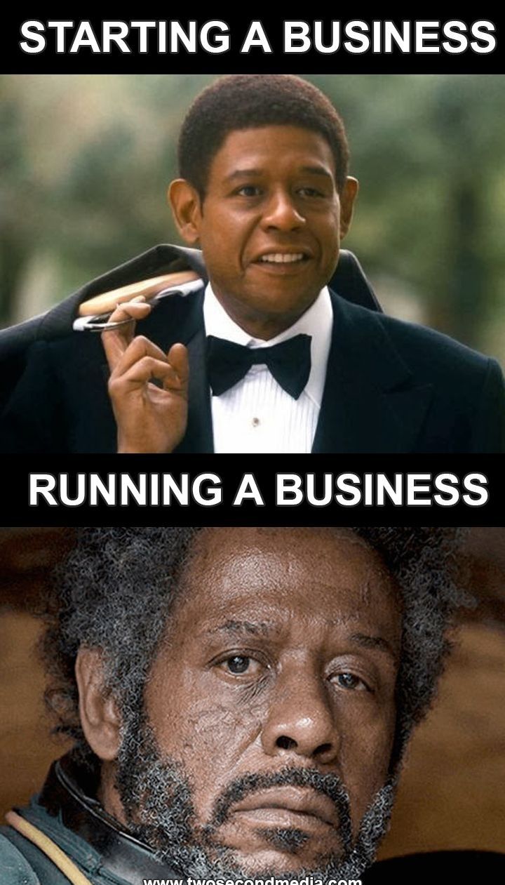 running a business meme