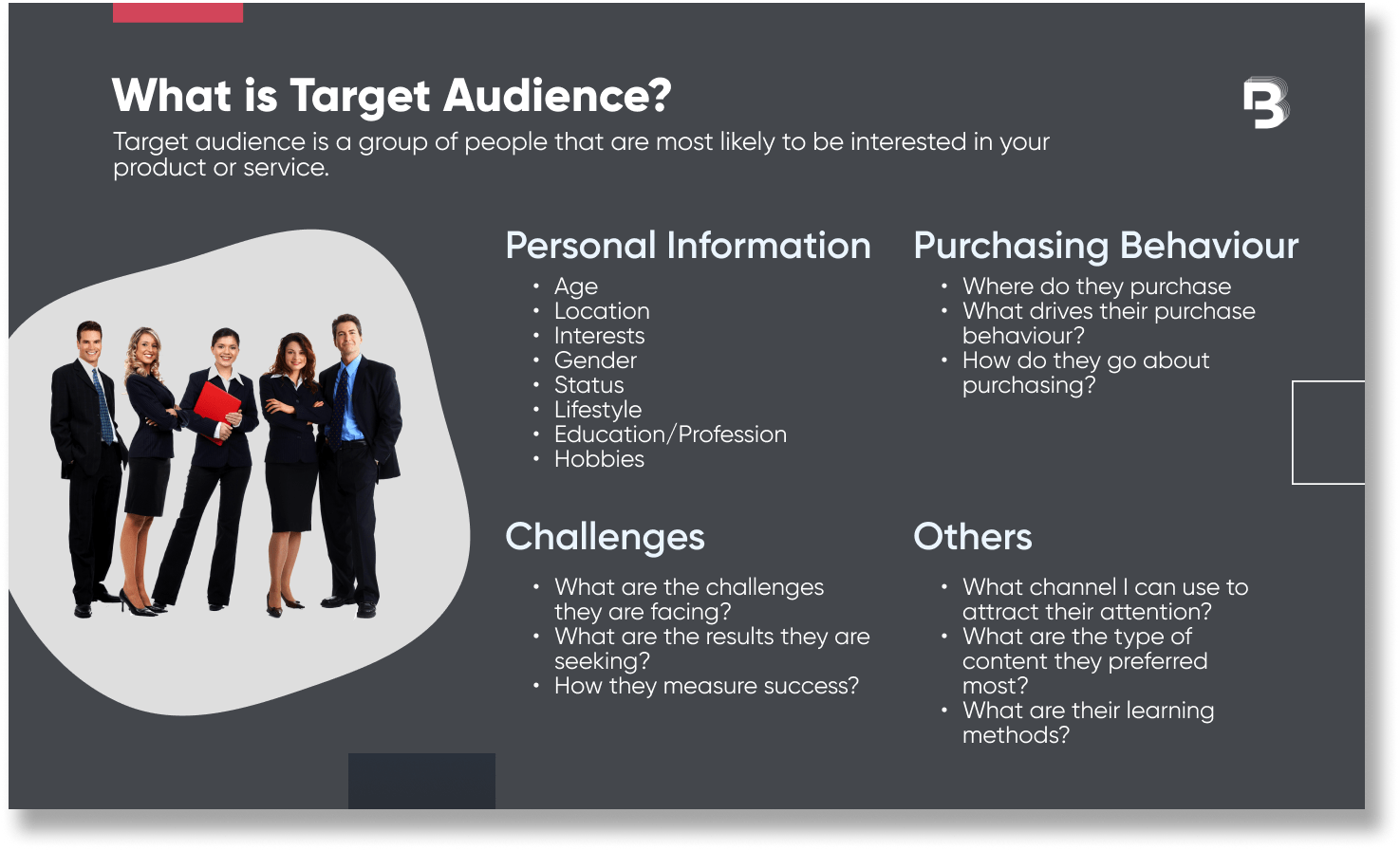 summary of target audience