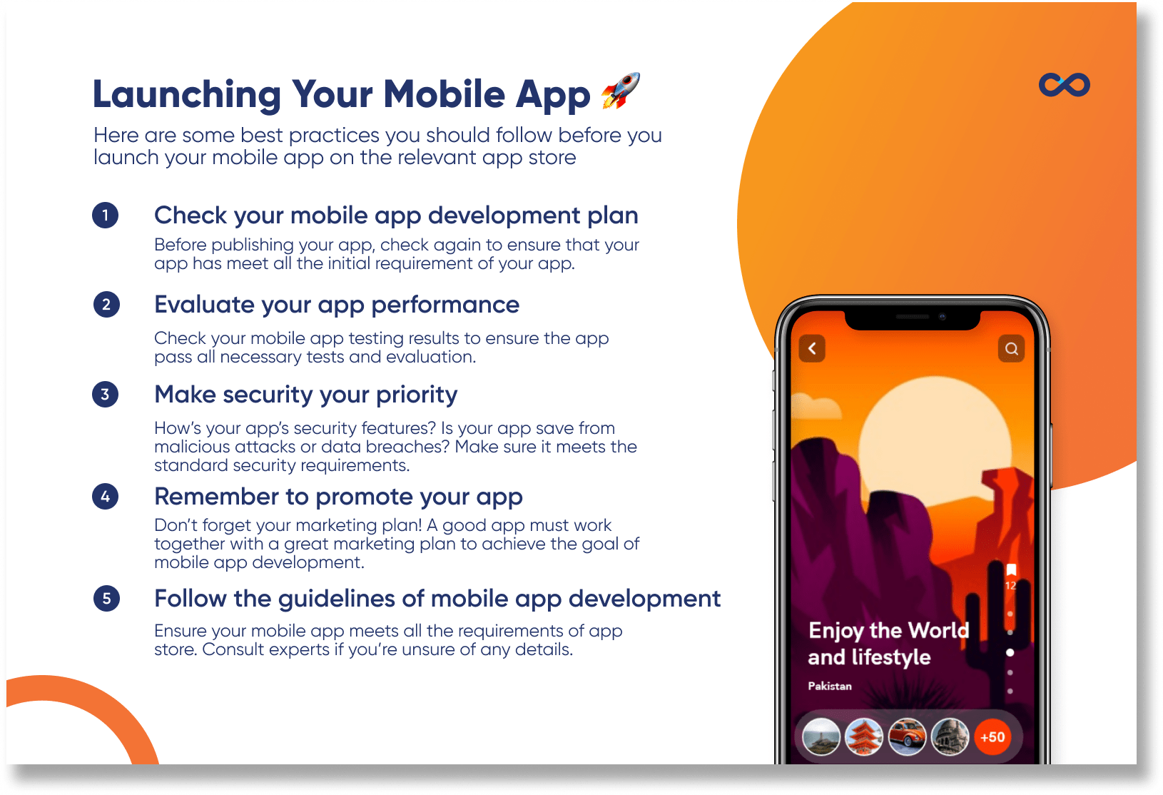details before launching your mobile app