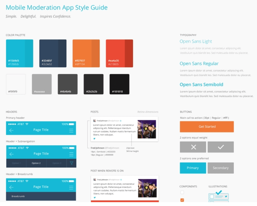 mobile app development style guide