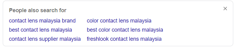 A screenshot of People Also Ask feature