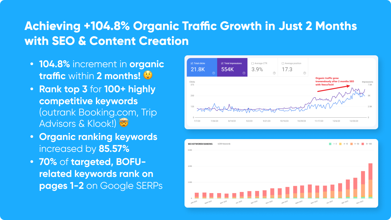 VeecoTech SEO result case study summary (2)