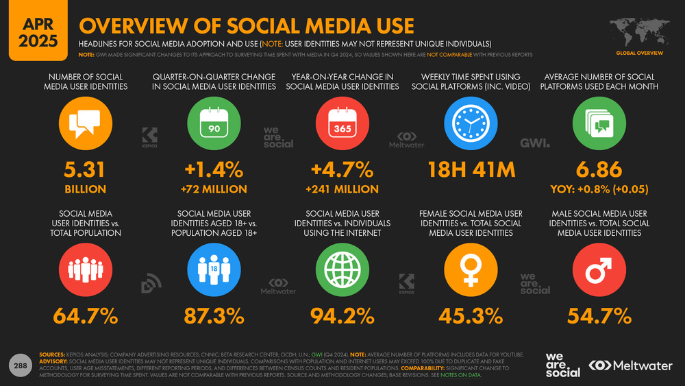 Overview of social media 2025