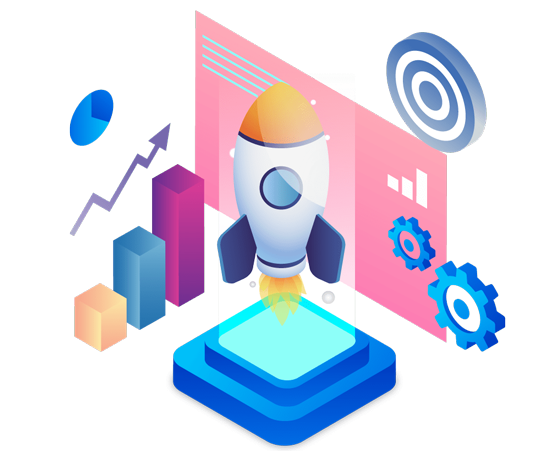 Vectors of sky rocket