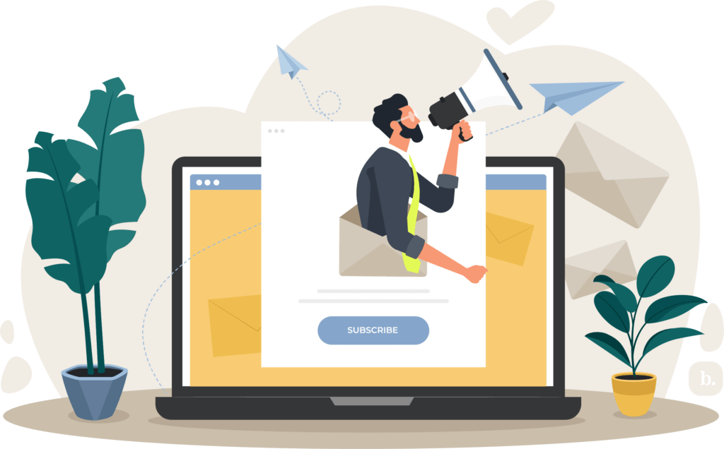 Illustration of Email Marketing