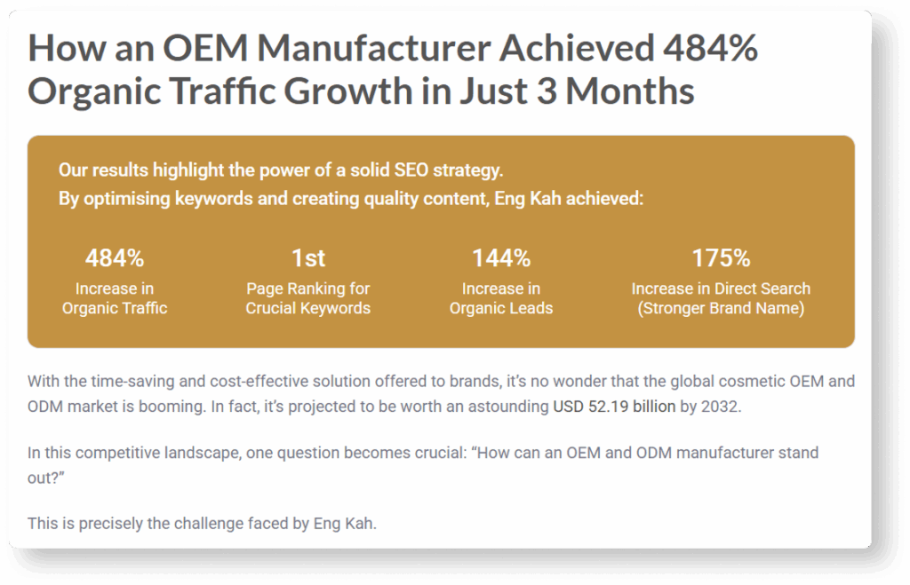VeecoTech SEO case study story