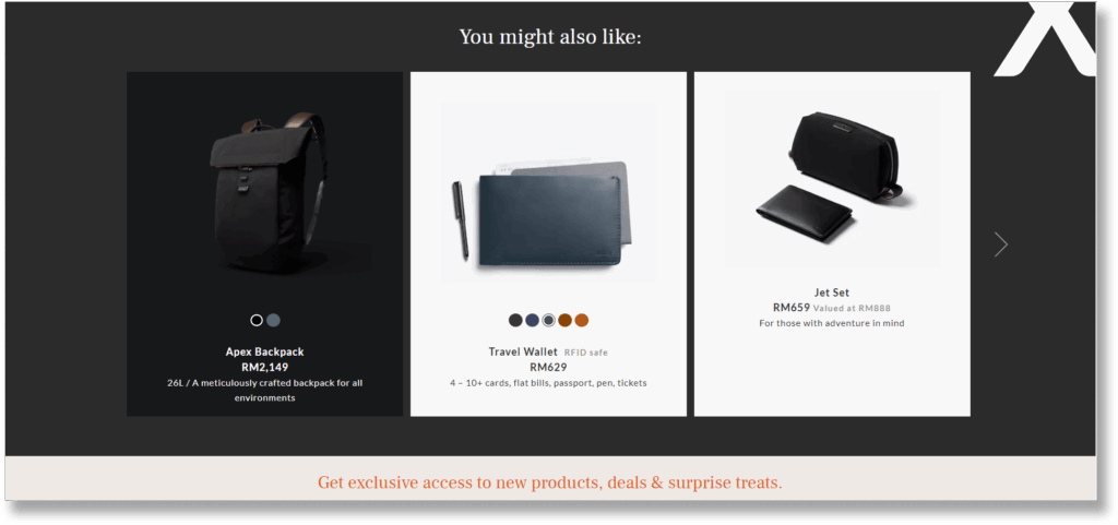 A screenshot of You Might Also Like section