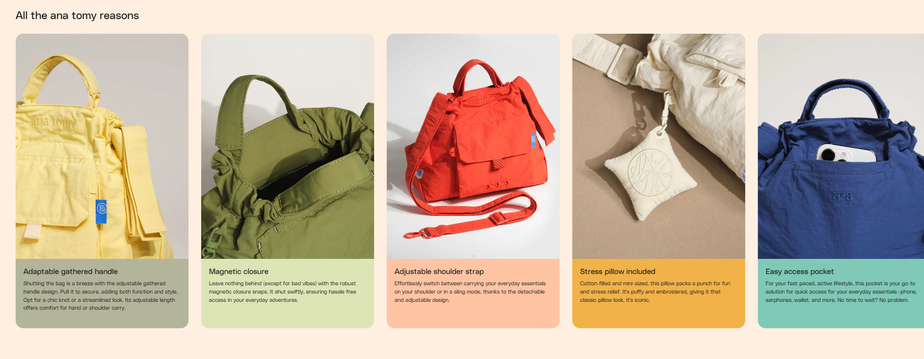 City bag description