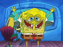 spongebob tired